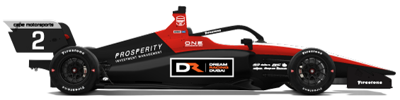 2025 INDY NXT by Firestone Car 2 sponsored by Dream Racing Dubai