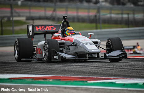 David Malukas on track COTA