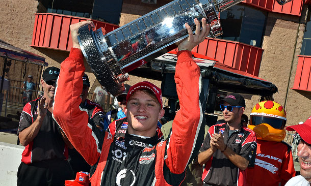 Sage Karam wins 2013 Firestone Indy Lights Championship