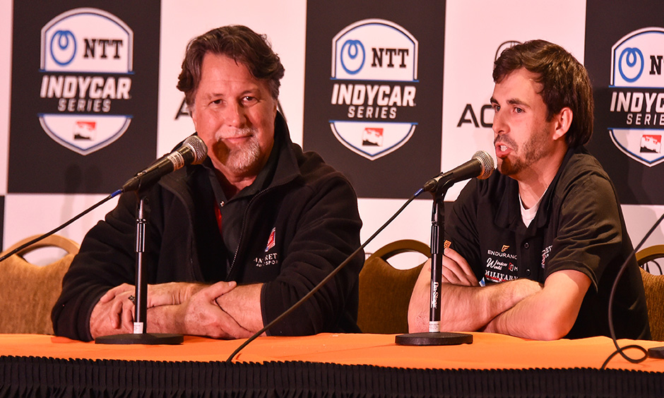 Michael Andretti and Jarett Andretti