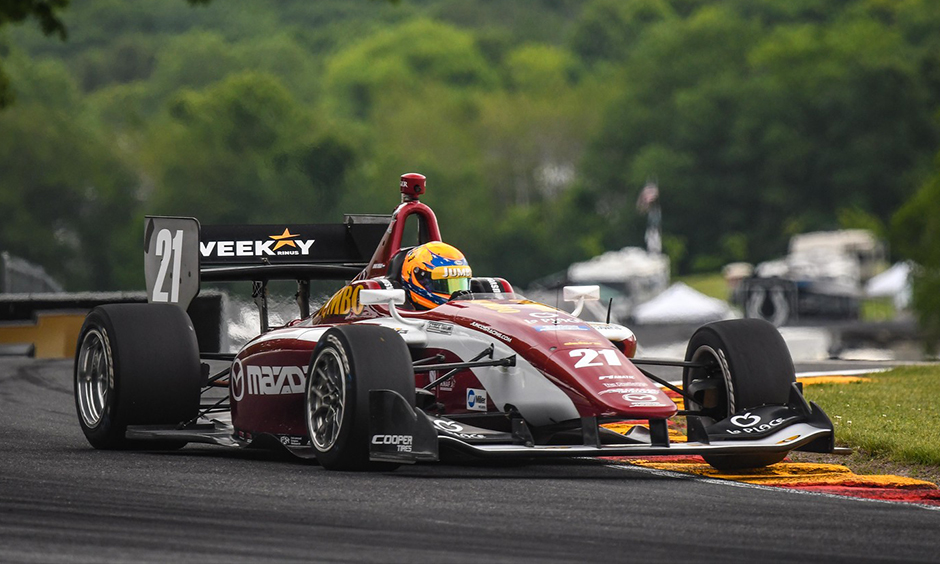 Rinus VeeKay on track Road America