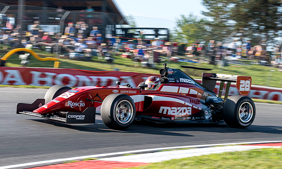 Kyle Kirkwood won the Indy Pro 2000 race at Mid-Ohio