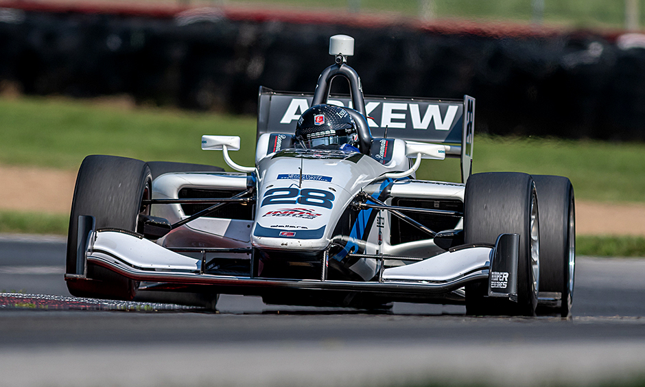 Oliver Akew on track at Mid-Ohio