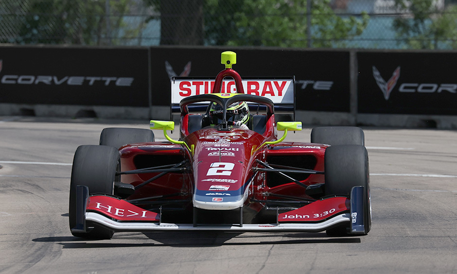 Robb Leads as Andretti Autosport Sets Early Pace in Detroit