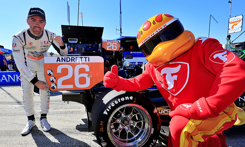 Surging Foster Sweeps Poles at Laguna Seca