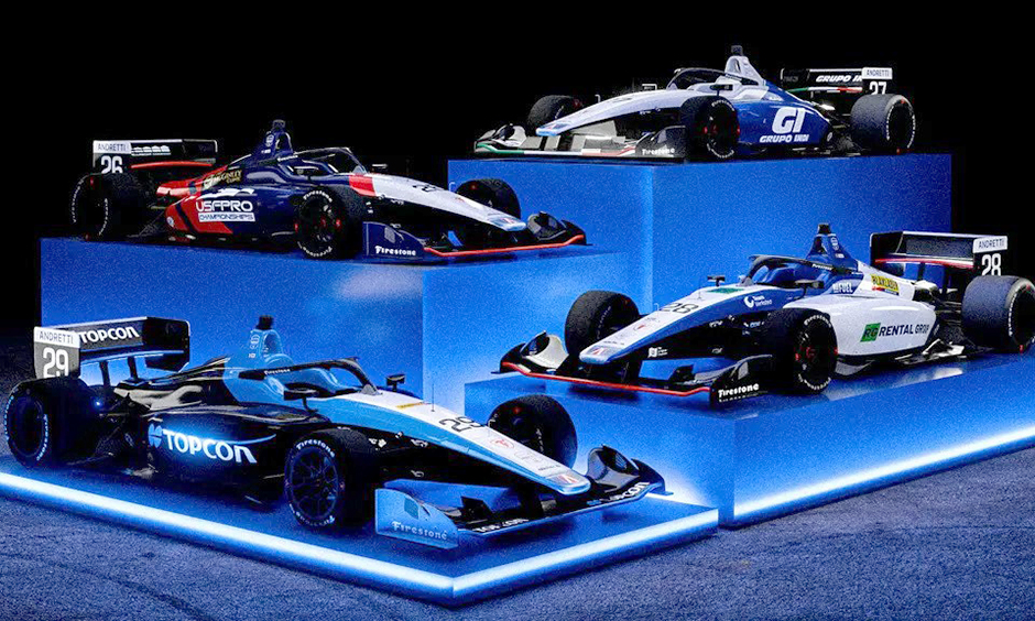 Andretti Global Reveals 2025 INDY NXT by Firestone Liveries